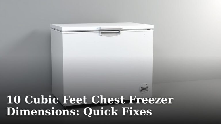 10 Cubic Feet Chest Freezer Dimensions: Quick Fixes