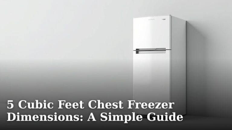 5 Cubic Feet Chest Freezer Dimensions: A Simple Guide
