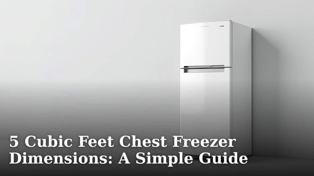 5 Cubic Feet Chest Freezer Dimensions: A Simple Guide