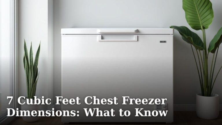 7 Cubic Feet Chest Freezer Dimensions: What to Know