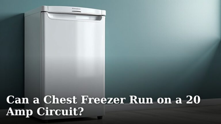 Can a Chest Freezer Run on a 20 Amp Circuit?