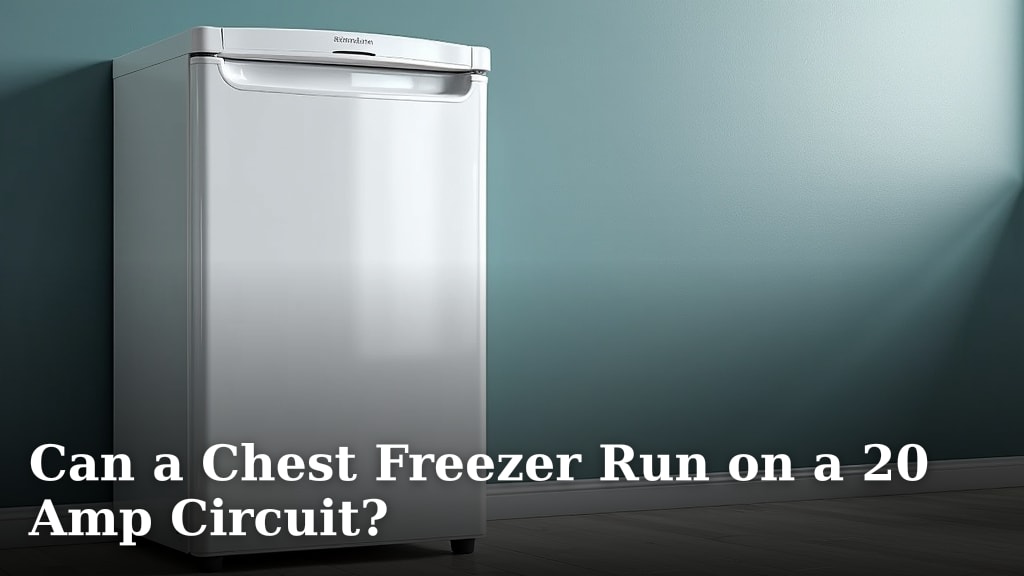 Can a Chest Freezer Run on a 20 Amp Circuit?