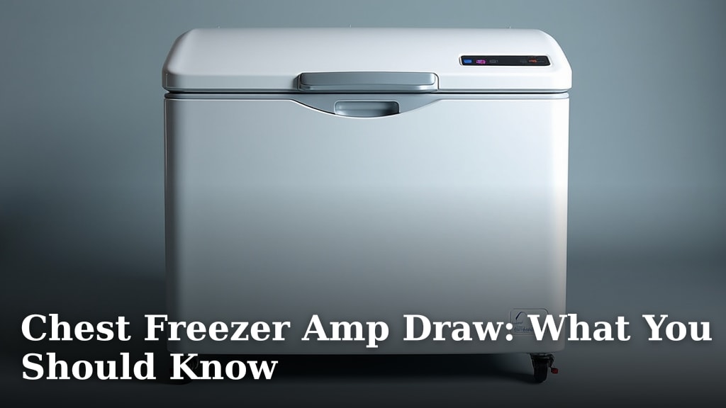 Chest Freezer Amp Draw: What You Should Know