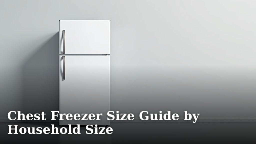 Chest Freezer Size Guide by Household Size