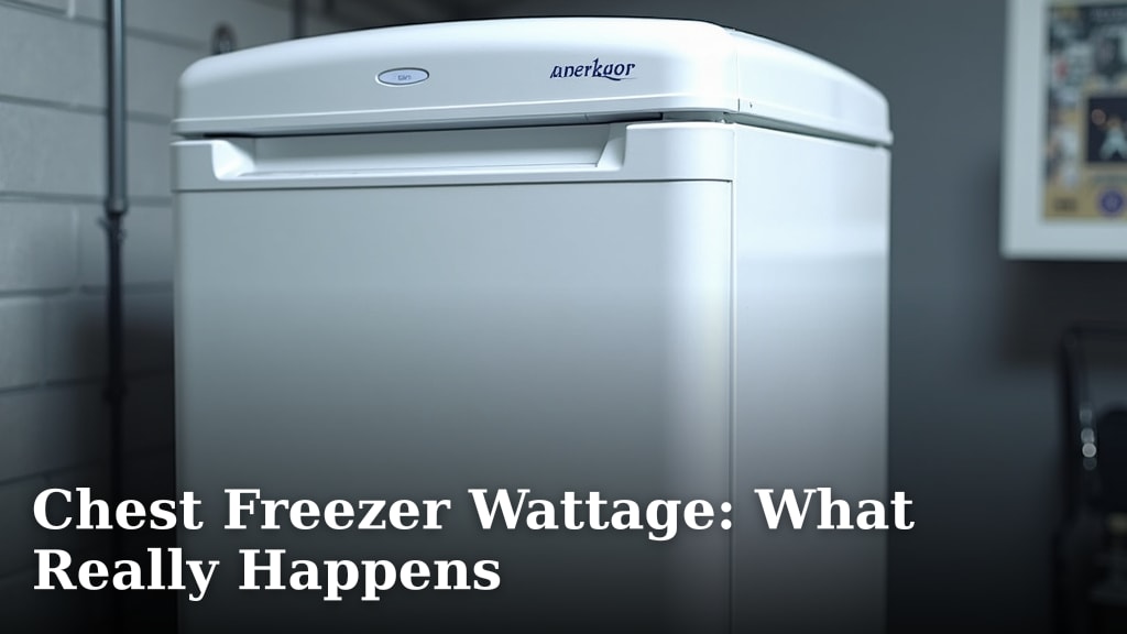 Chest Freezer Wattage: What Really Happens
