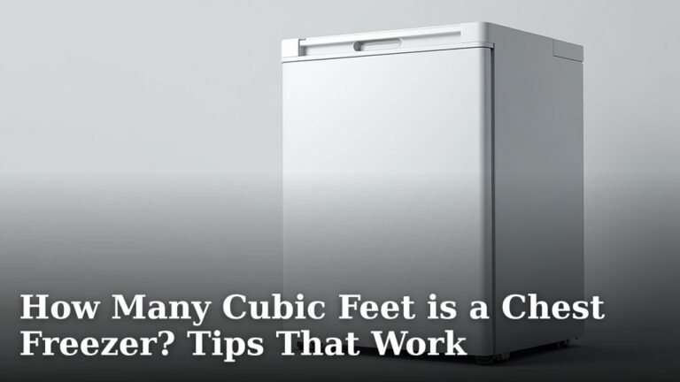 How Many Cubic Feet is a Chest Freezer? Tips That Work