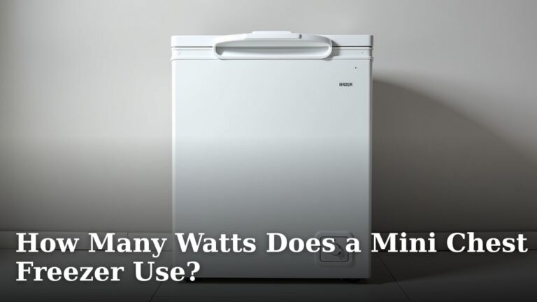 How Many Watts Does a Mini Chest Freezer Use?