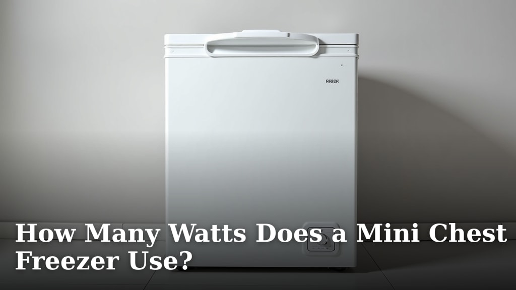 How Many Watts Does a Mini Chest Freezer Use?