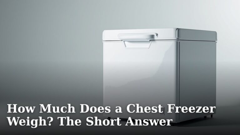 How Much Does a Chest Freezer Weigh? The Short Answer