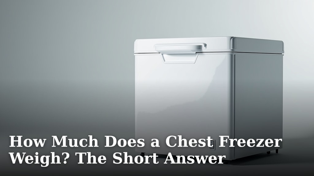 How Much Does a Chest Freezer Weigh? The Short Answer