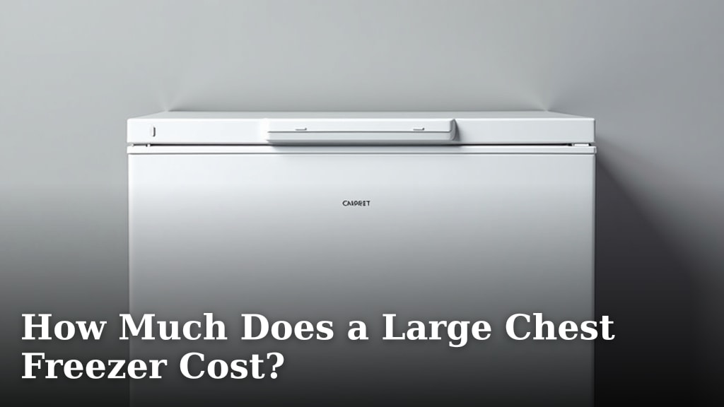 How Much Does a Large Chest Freezer Cost?