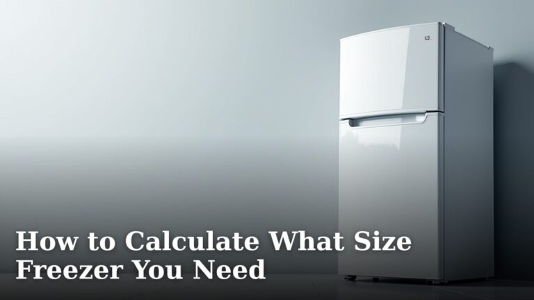 How to Calculate What Size Freezer You Need