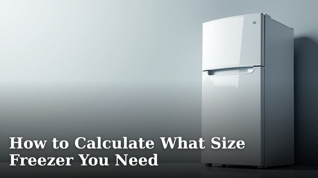 How to Calculate What Size Freezer You Need