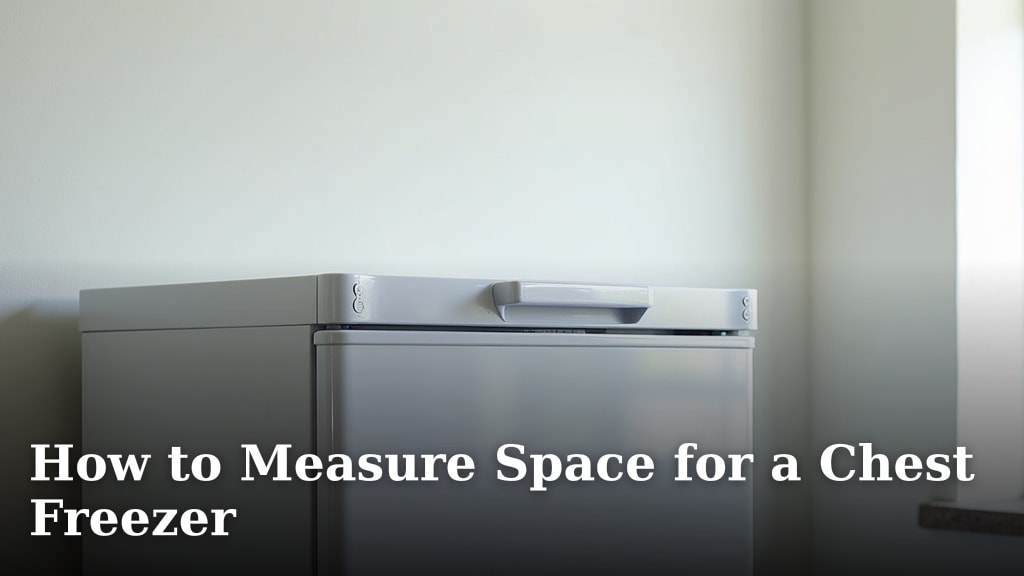 How to Measure Space for a Chest Freezer