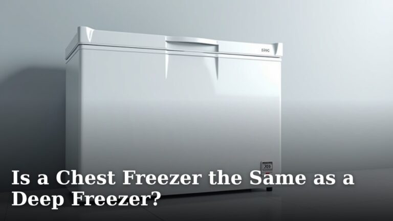 Is a Chest Freezer the Same as a Deep Freezer?
