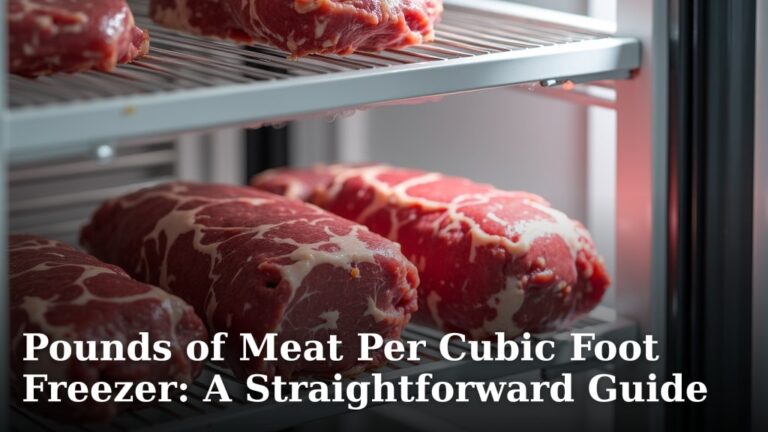 Pounds of Meat Per Cubic Foot Freezer: A Straightforward Guide