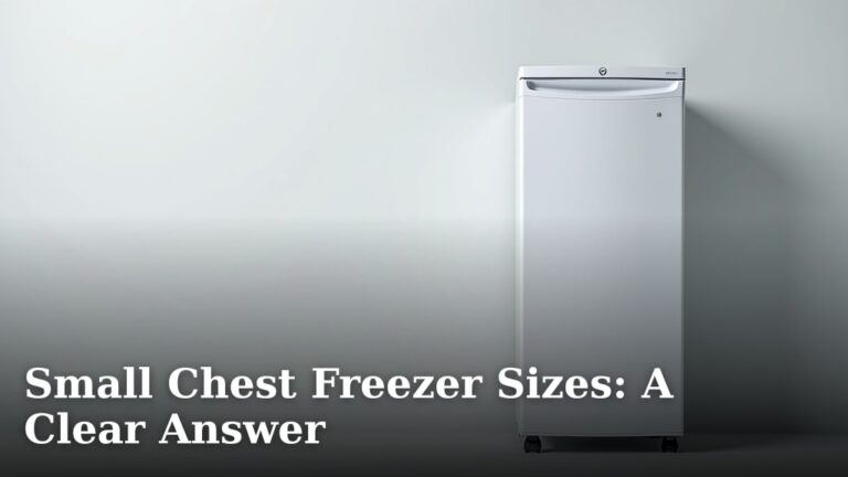 Small Chest Freezer Sizes: A Clear Answer
