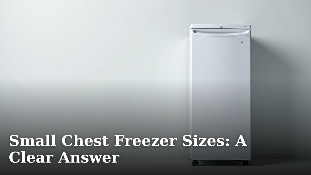 Small Chest Freezer Sizes: A Clear Answer