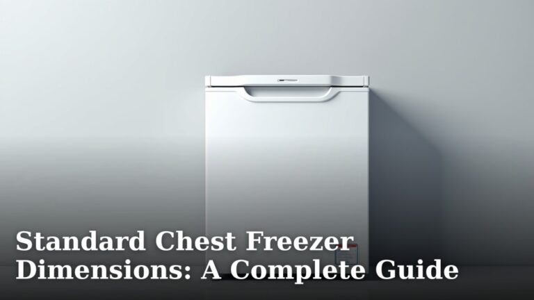 Standard Chest Freezer Dimensions: A Complete Guide