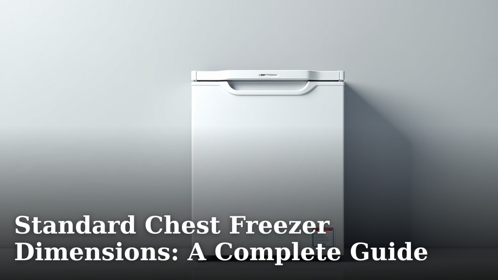 Standard Chest Freezer Dimensions: A Complete Guide