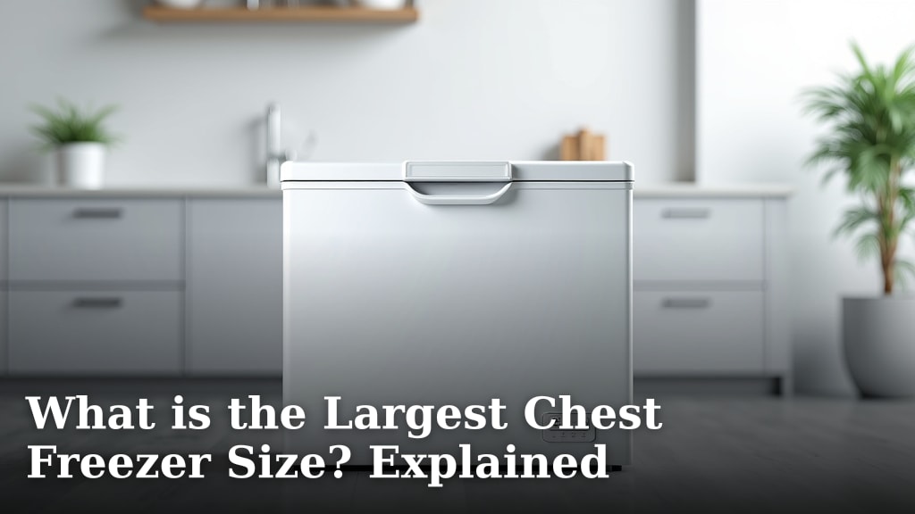 What is the Largest Chest Freezer Size? Explained