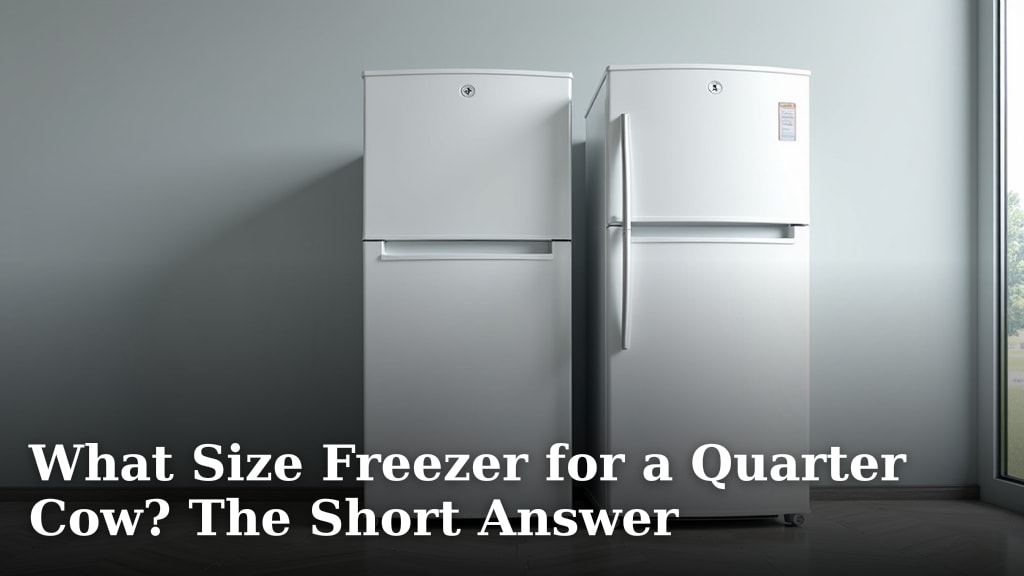 What Size Freezer for a Quarter Cow? The Short Answer